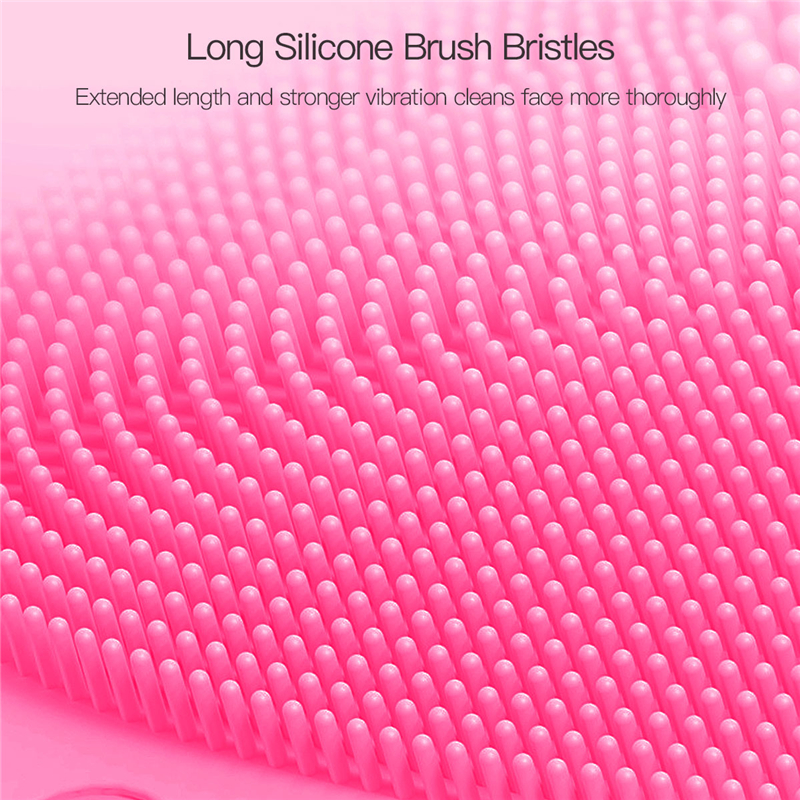 USB Electric Silicone Facial Cleansing Brush Sonic Vibration Deep Pore Cleansing Waterproof Massage