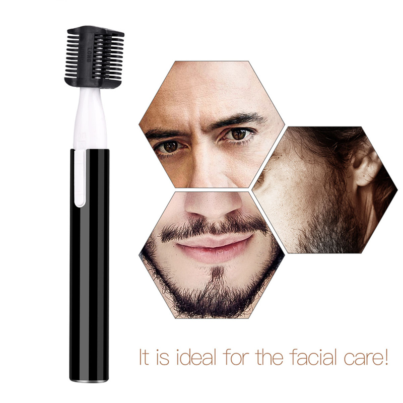 2 In 1 Electric Nose Ear Eyebrow Trimmer Facial Hair Precision Trimmer for Men Beard Trimmer