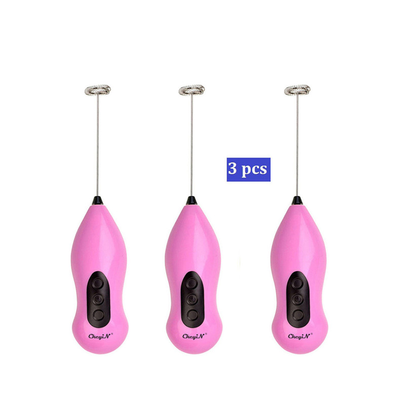 3Pcs/Set Electric Mini Egg Beaters Drinks Milk Coffee Foam Whisk Eggs Cream Mixer Kitchen Tools