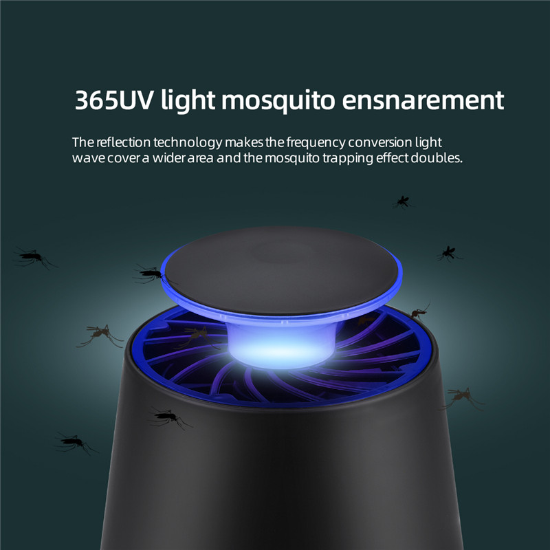 USB Physical Radiation-free Mosquito Killer Lamp UV Light Bug Insect Trap Killer Mosquito Catcher