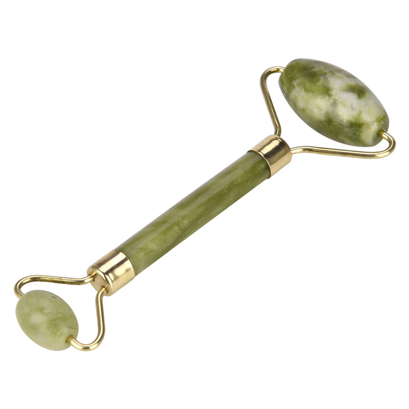 Double Head Facial Roller Massage Natural Jade Skin Care