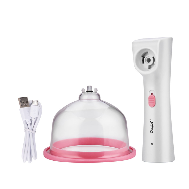 Female Vacuum Pump USB Rechargeable Automatic Breast Enlargement Pump for Breast Massage 2 Gears