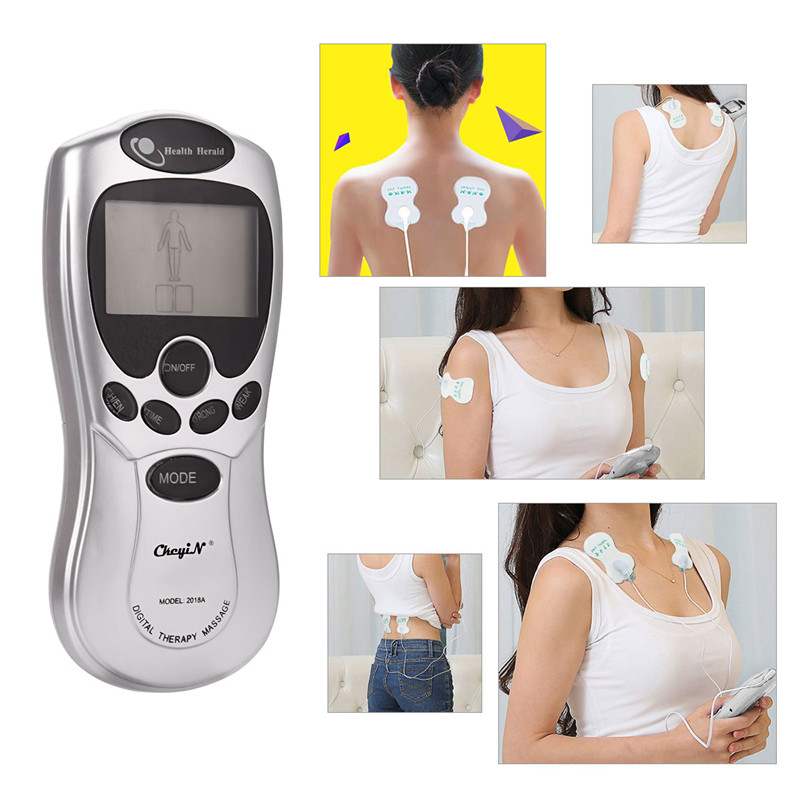 Mini Portable Pulse Body Massager Electric Digital Meridian Therapy Machine