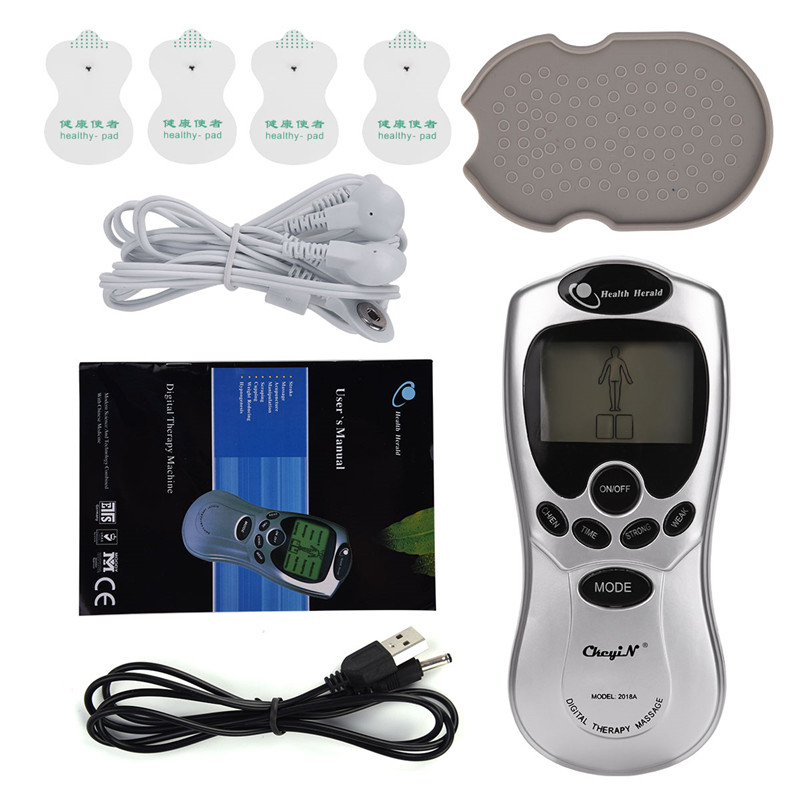 Mini Portable Pulse Body Massager Electric Digital Meridian Therapy Machine