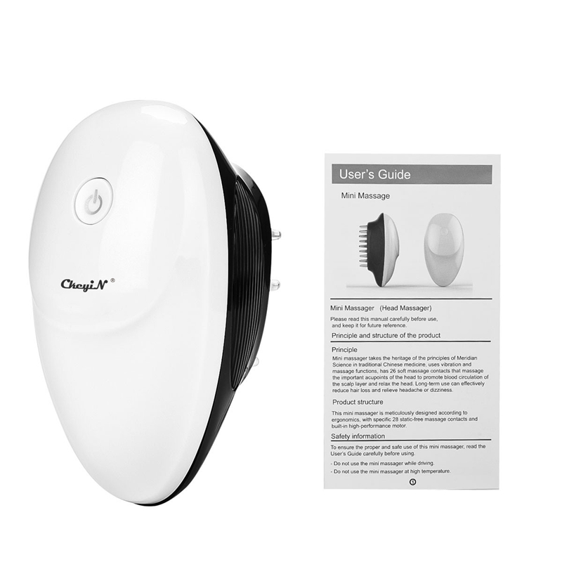 Portable Electronic Head Massage Comb for Relieve Fatigue Headache Scalp Massage Comb