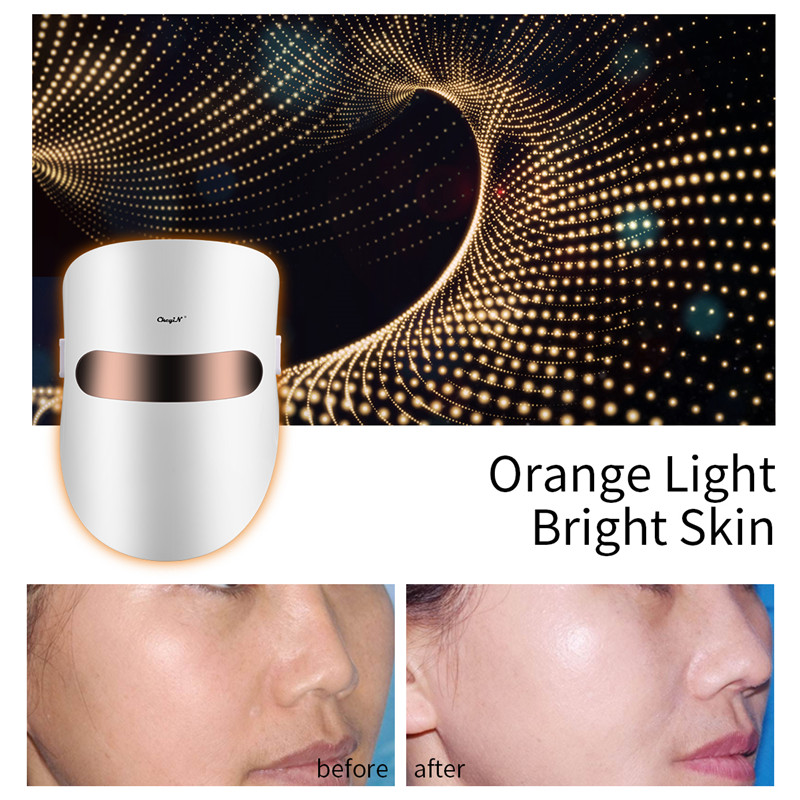 LED Facial Mask Skin Rejuvenation Photon Light Therapy Wrinkle Acne Beauty Skin Tool