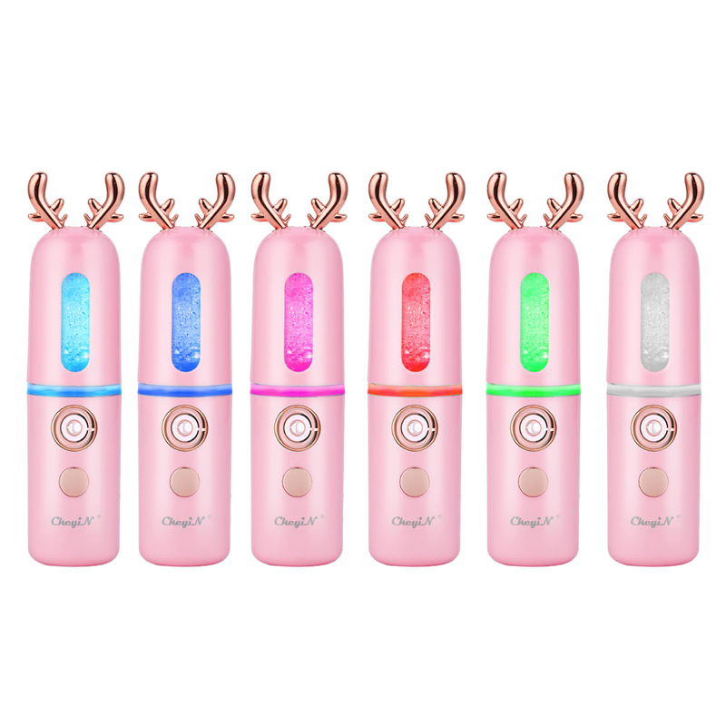 30ML Nano Facial Mister USB Chargeable Face Humidifier 3D Cute Mini Atomizer