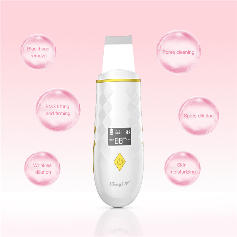 Rechargeable Blackhead Remover Cordless Skin Scrubber with 4 Modes for Face Cleaning and Face Beauty