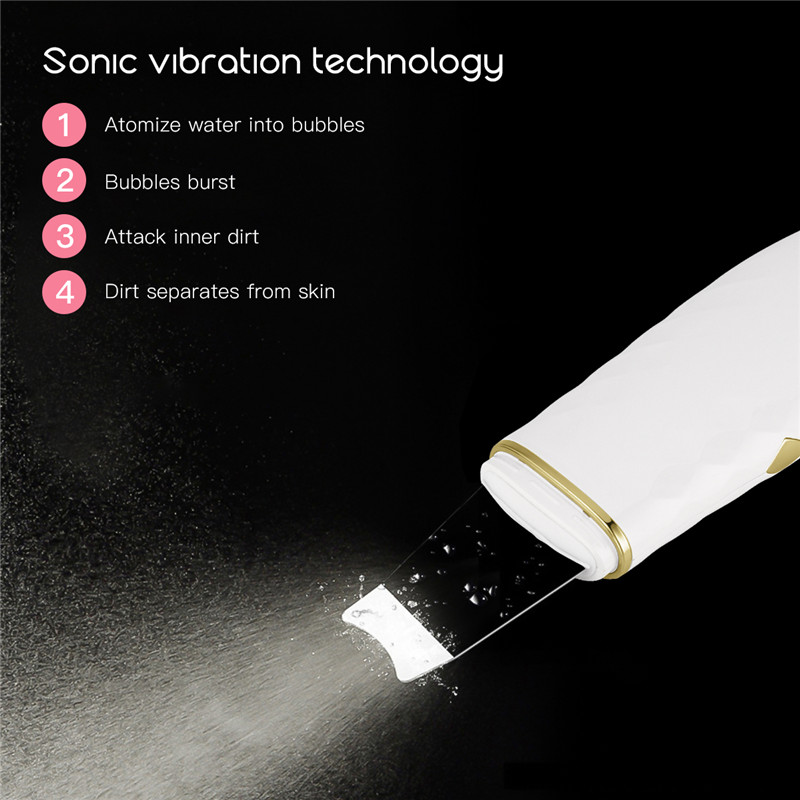 Rechargeable Blackhead Remover Cordless Skin Scrubber with 4 Modes for Face Cleaning and Face Beauty