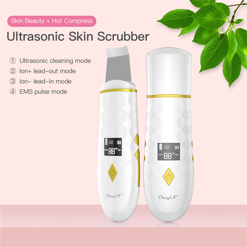 Rechargeable Blackhead Remover Cordless Skin Scrubber with 4 Modes for Face Cleaning and Face Beauty