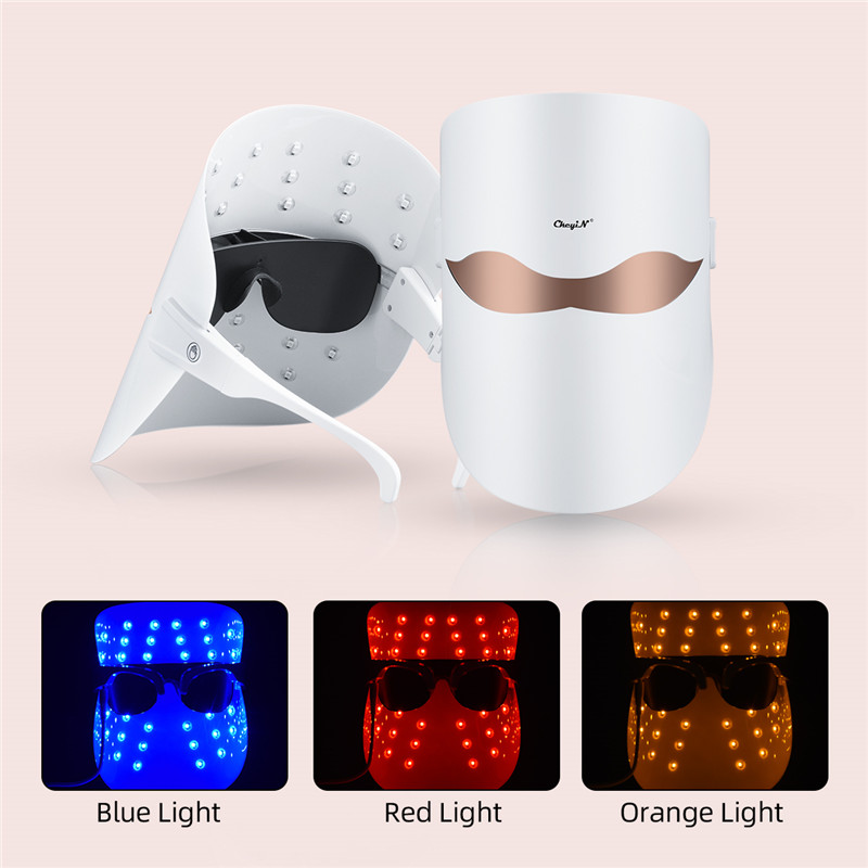 LED Facial Mask 3 LED Photon Skin Rejuvenation 32 LED lights mask Anti Acne Therapy Whitening Tool