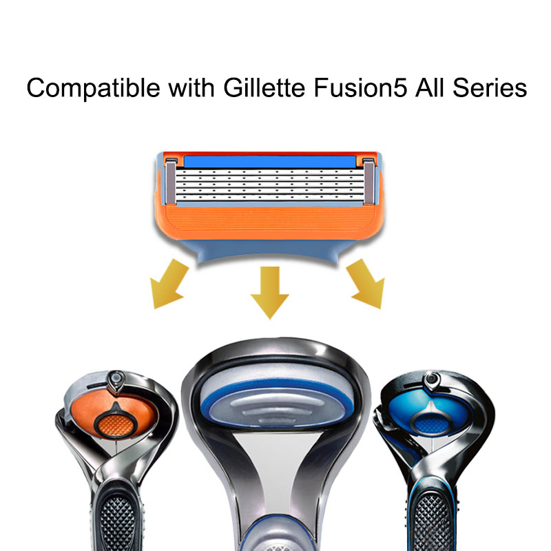 4pcs/lot Excellent Shaving 5 Layers Razor Blades Compatible For Men Face Care or Mache