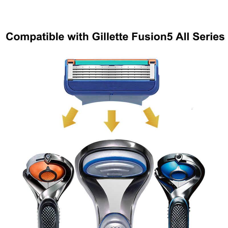 4pcs/lot Excellent Shaving 5 Layers Razor Blades Compatible For Men Face Care or Mache