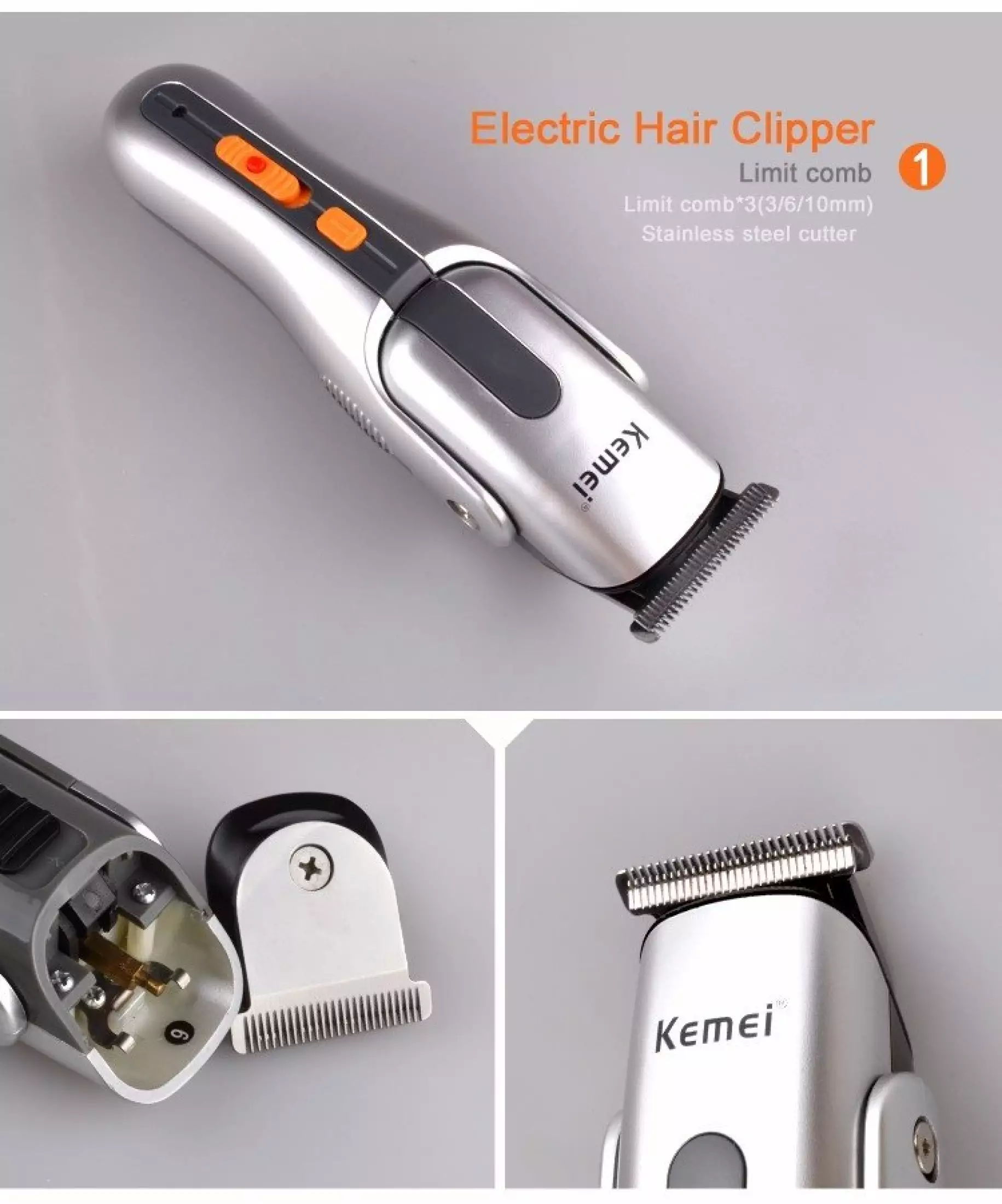 Rechargable Hair Clipper Trimmer Haircut Set kit Equipment for Hair Salon