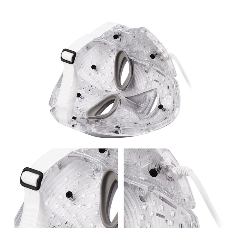 Facial Beauty Mask With 7 LED Lights Face Neck Skin Rejuvenation Phototherapy Face Care