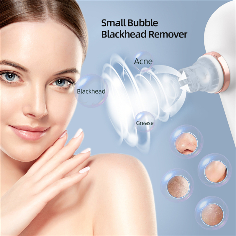 Electric Small Bubble Blackhead Remover USB Rechargeable Water Circulation Pore Acne Removal