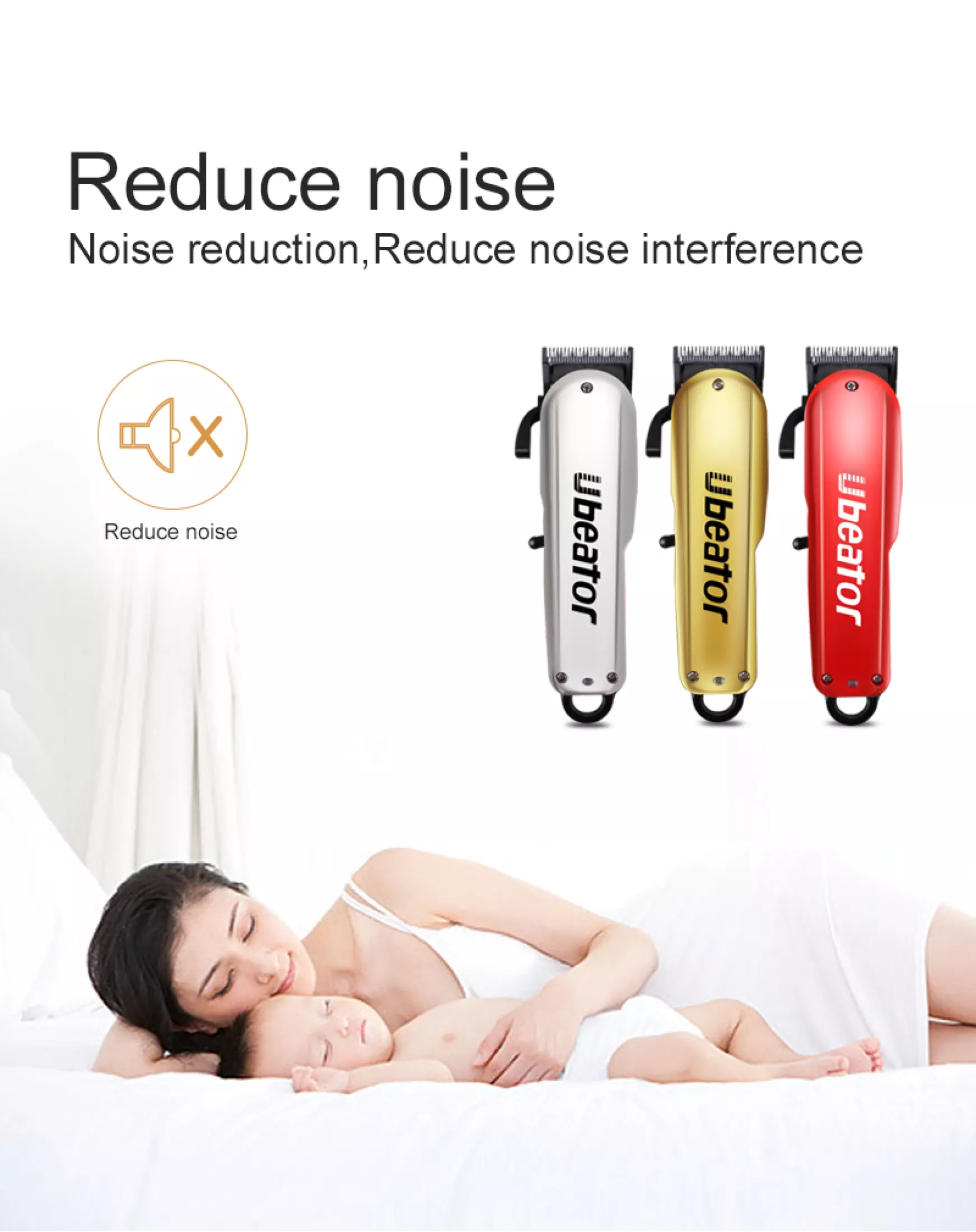 Hair Trimmer Rechargeable Electric Hair Clipper Men's Cordless Haircut Adjustable steel Blade