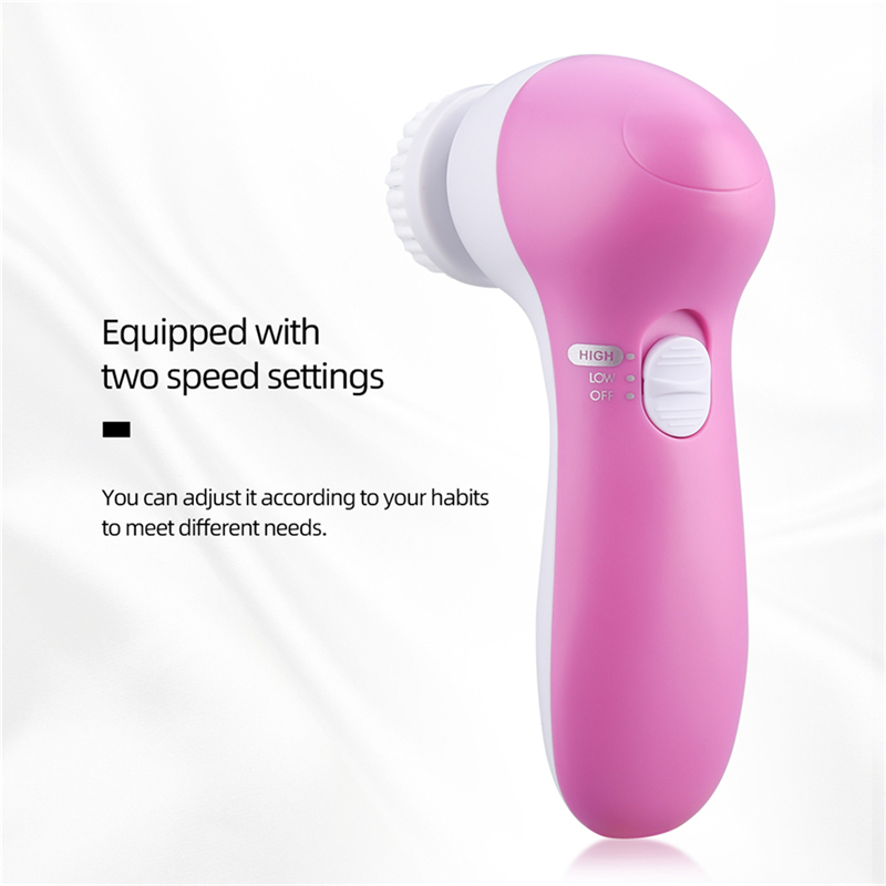 4 in 1 Facial Spin Cleansing Brush with 7 Brush Heads for Deep Cleansing face Removing Blackhead