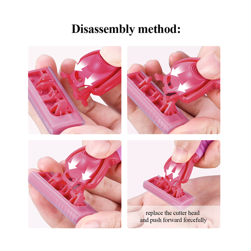 6-layer Manual Shaver Ladies Hair Removal Skin-tight and Flexible Blade Clean and Smooth