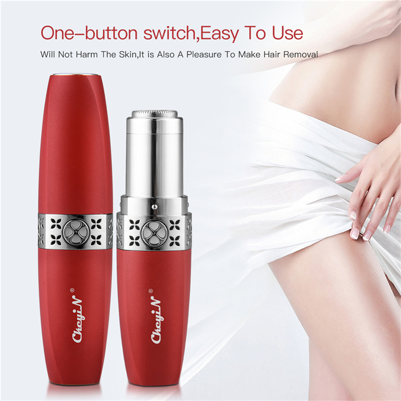 Mini Lipstick Epilator Portable Electric Hair Removal Device for Body Use USB Rechargeable