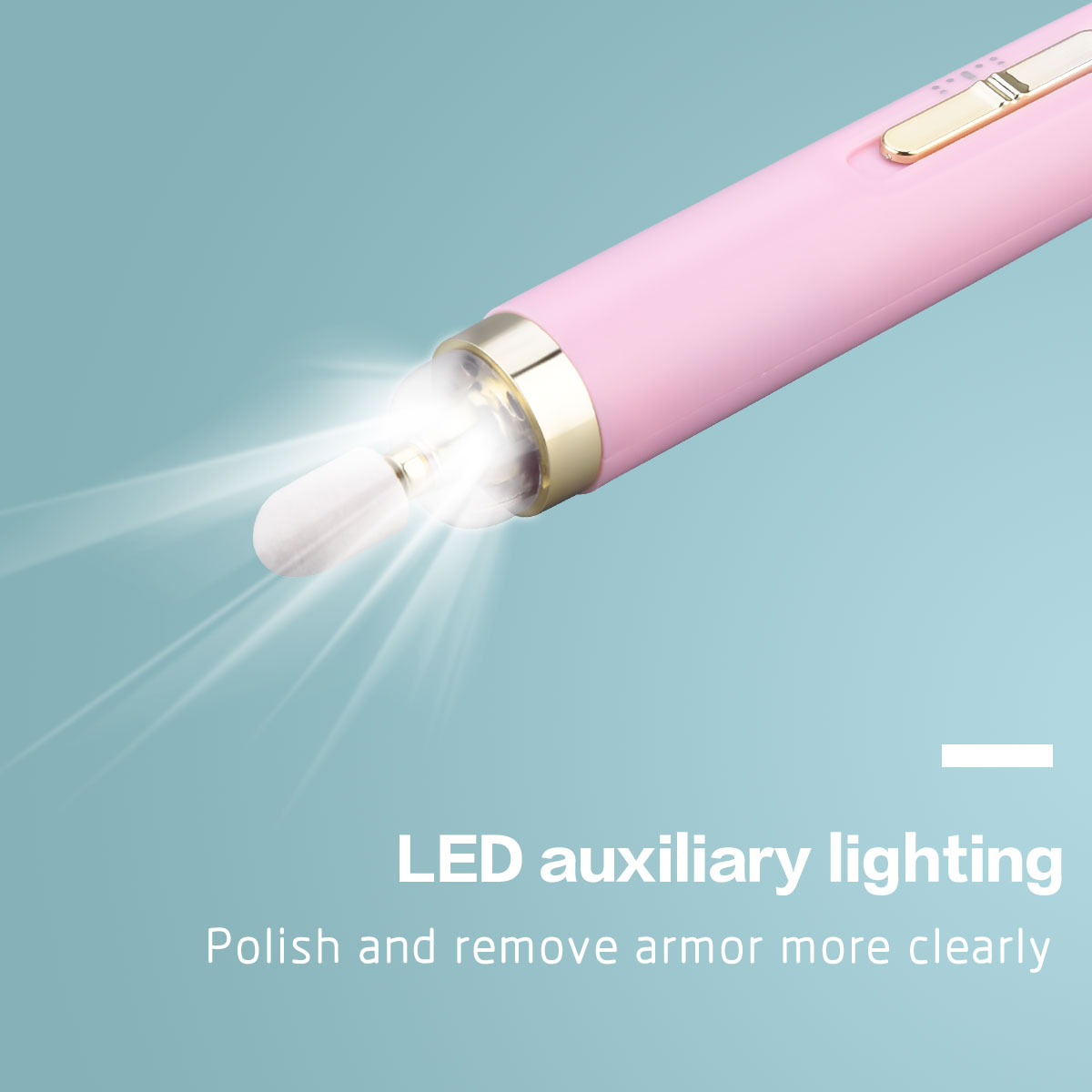 Electric Nail Drill Kit Portable for Acrylic Gel Manicure Pedicure Polishing Shape Tools for Salon