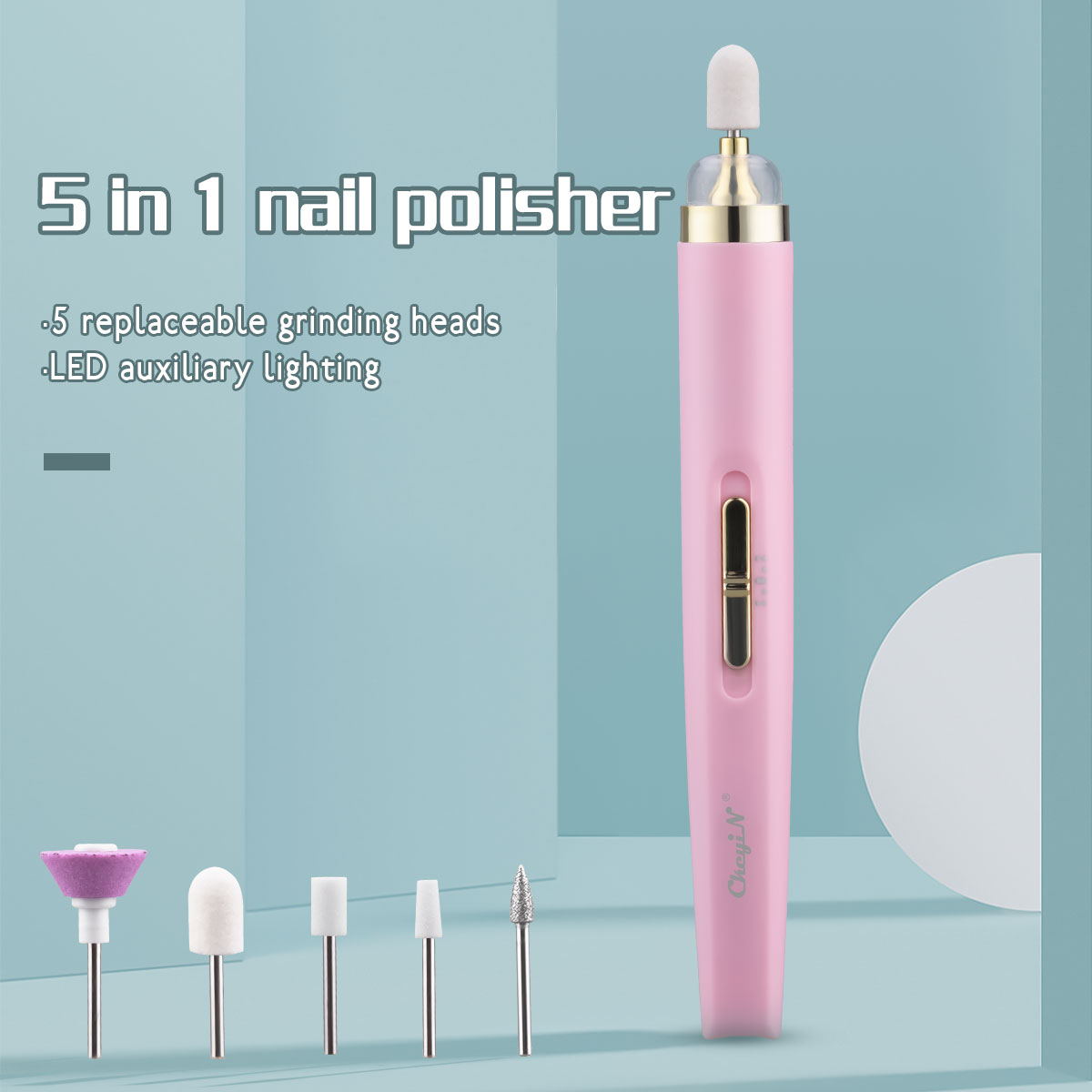 Electric Nail Drill Kit Portable for Acrylic Gel Manicure Pedicure Polishing Shape Tools for Salon