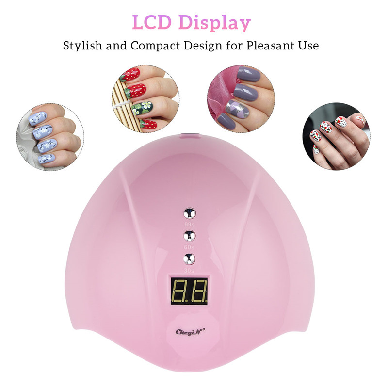 UV LED Nail Lamp  Smart Sensor 36W Nail Dryer with 3 Timer Settings for Fingernail Toenail Polishes