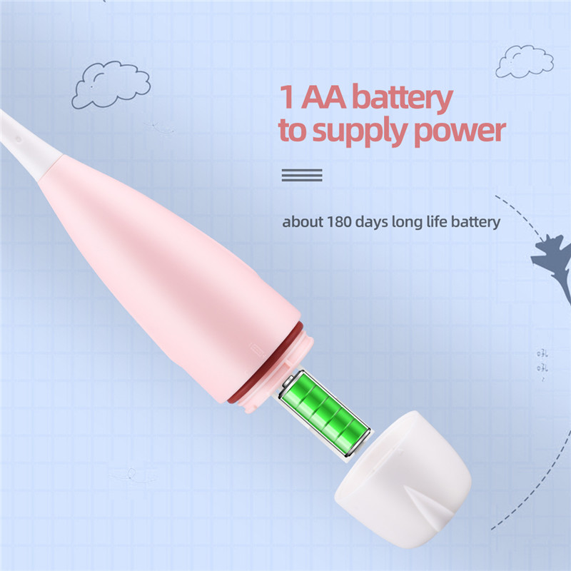 Kids Electric Toothbrush Sonic Vibrate Technology Waterproof Tooth Brush with 2 Soft Bristles Heads