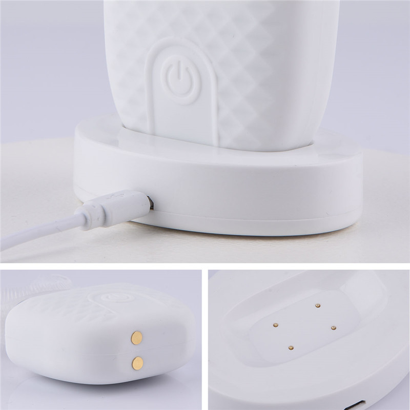 Electric Toothbrush Ultrasonic Vibration U-shaped Silicone Lazy Toothbrush Tooth Massage Whitening