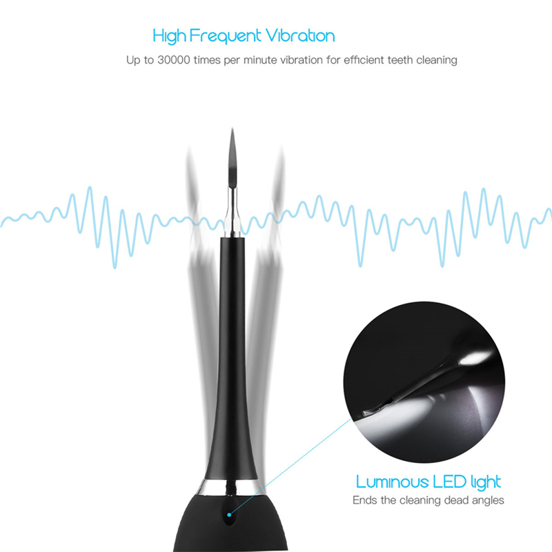 High-Frequency Vibration Toothbrush Electric Calculus Remover Teeth Whitening Stains Tartar Tool
