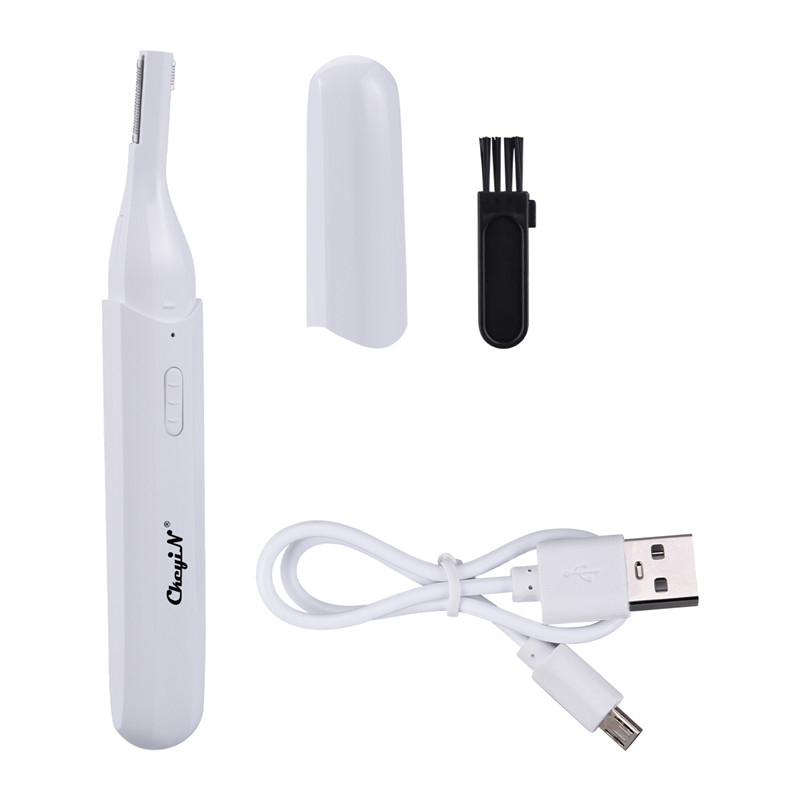 Electric Eyebrow Trimmer Painless Precision Facial Hair Remover for Women Men