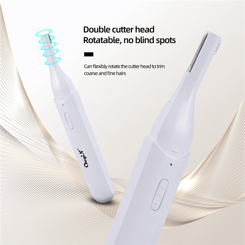 Electric Eyebrow Trimmer Painless Precision Facial Hair Remover for Women Men