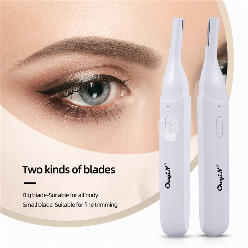 Electric Eyebrow Trimmer Painless Precision Facial Hair Remover for Women Men