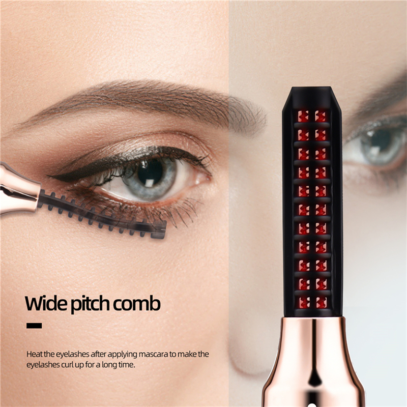 Rechargeable Electric Eyelash Curler Heated Eye Lashes Instrument