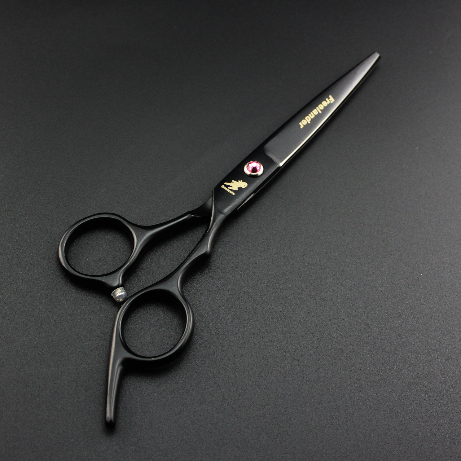 6.0 inch Black Professional Hairdressers Hair Scissors Barber Big Cutting Scissors Thinning Shears