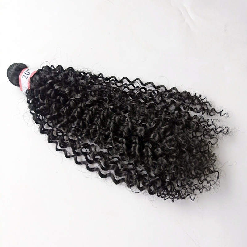 Hair Piece Weave Female Short Small Volume Chemical Fiber 1 bundle/package 16inch 18inch 20inch Wigs