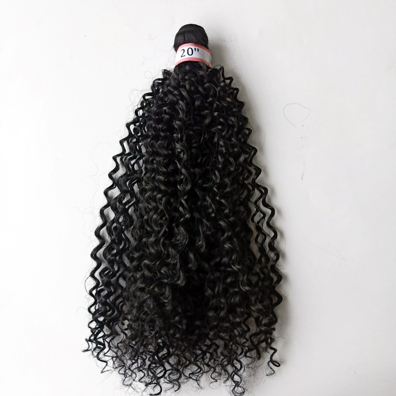 Hair Piece Weave Female Short Small Volume Chemical Fiber 1 bundle/package 16inch 18inch 20inch Wigs