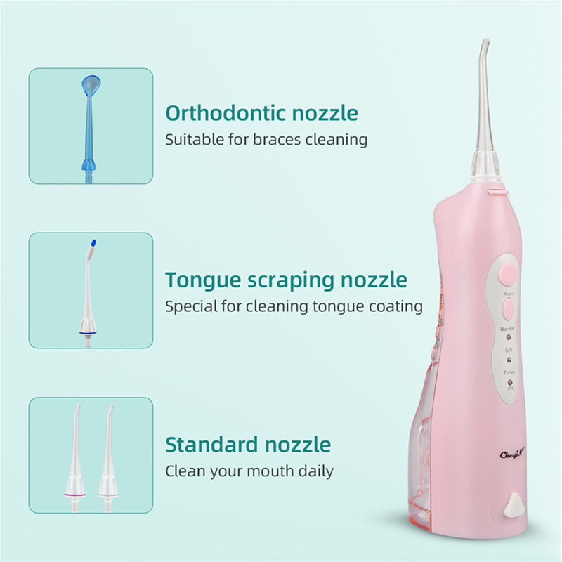 4 in 1 Water Flosser Cordless Portable Dental Oral Irrigator Rechargeable Teeth Cleaner