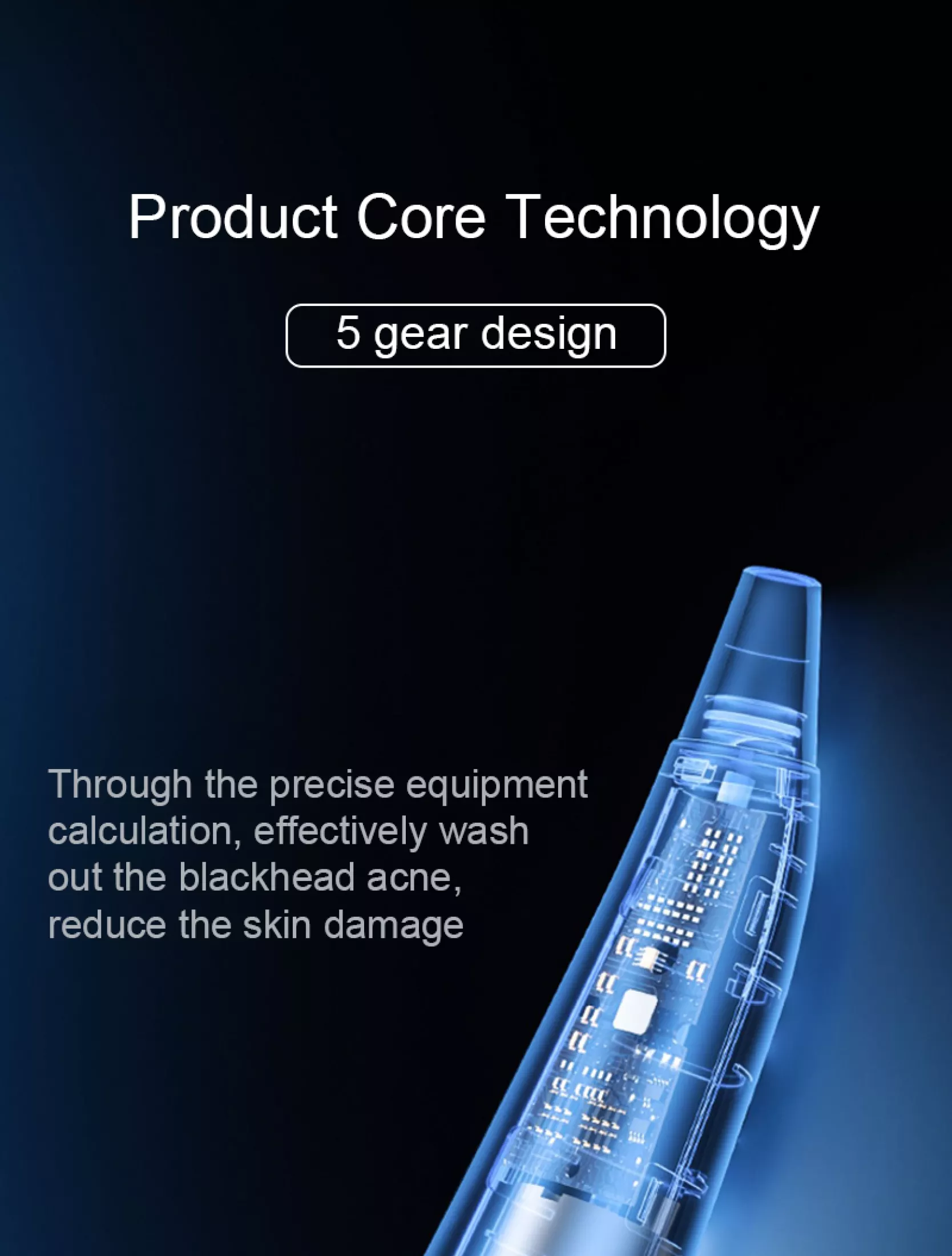 6 Suctions Electric Blackhead Remover Vacuum Pore Nose Vacuum Suction Deep Facial Cleanser Acne Extractor Pores Deeply Cleaning Tool Beauty Device