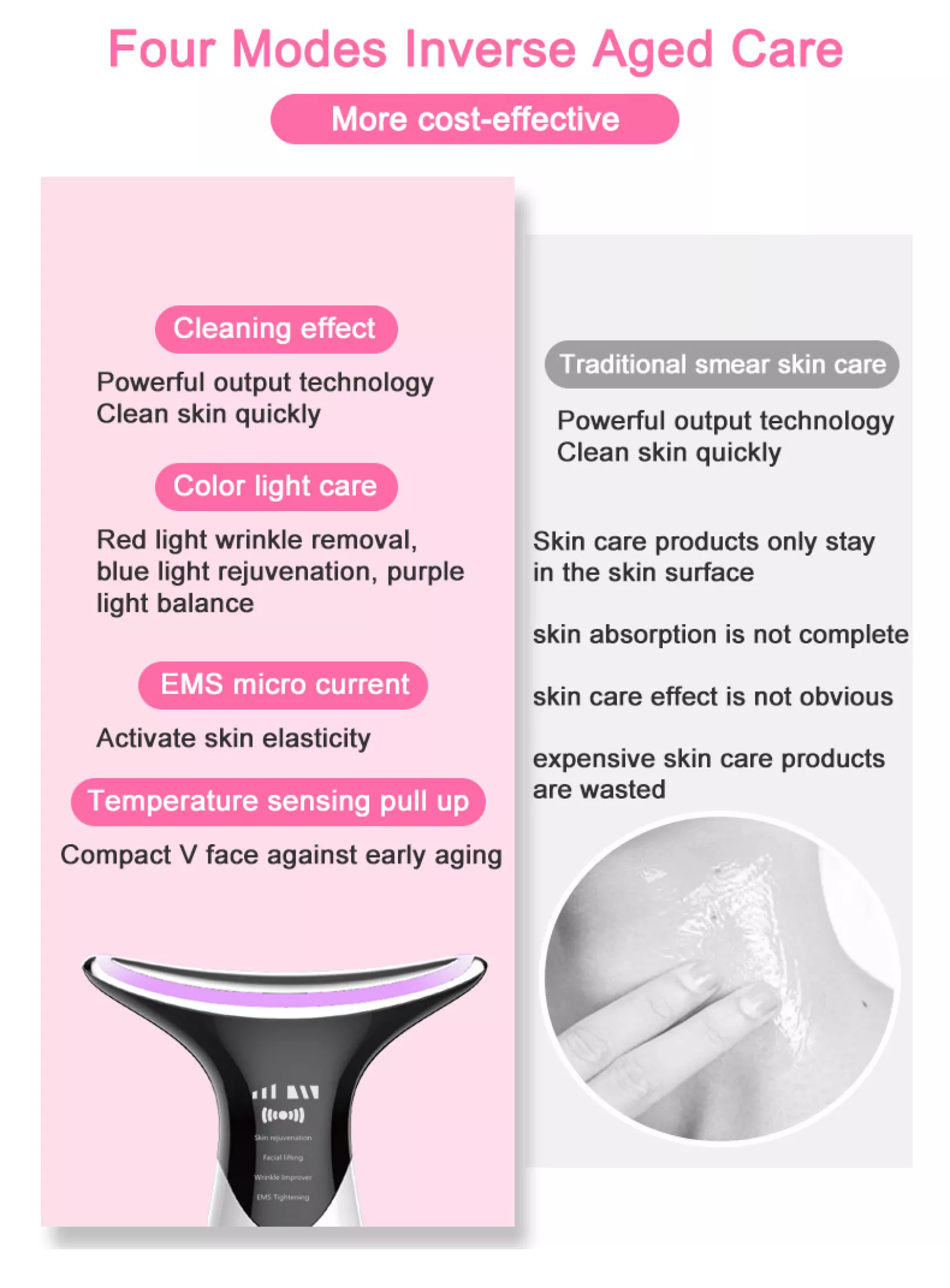 Double Chin Lifting Firming Remover Face Neck Massager V Face Lift Machine RF Facial Machine Beauty Device
