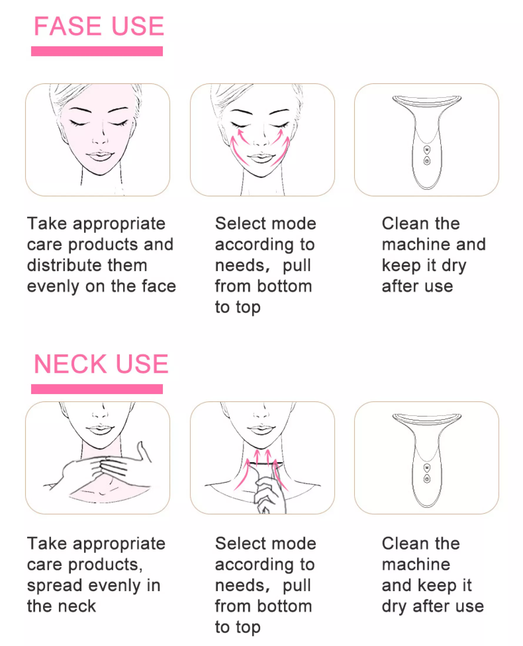 Double Chin Lifting Firming Remover Face Neck Massager V Face Lift Machine RF Facial Machine Beauty Device