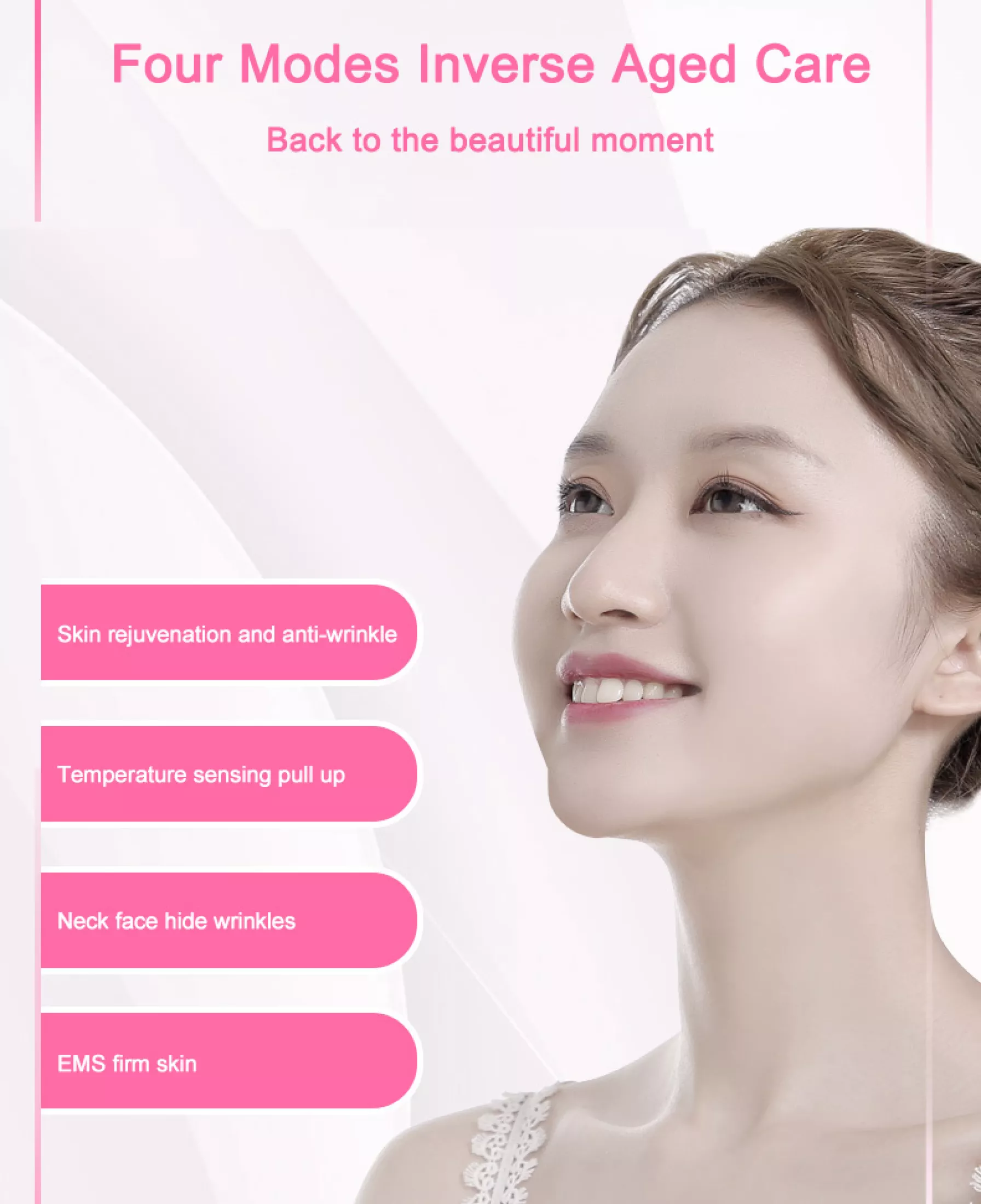 Double Chin Lifting Firming Remover Face Neck Massager V Face Lift Machine RF Facial Machine Beauty Device