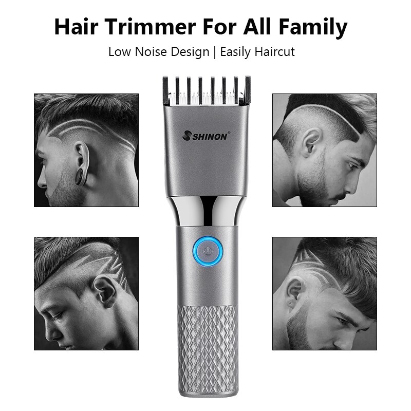 USB Electric Hair Clipper Low Noise Ceramic Cutter Blade Hair Fast Charging Hair Trimmer For Men Adults Kids Clipper Haircut