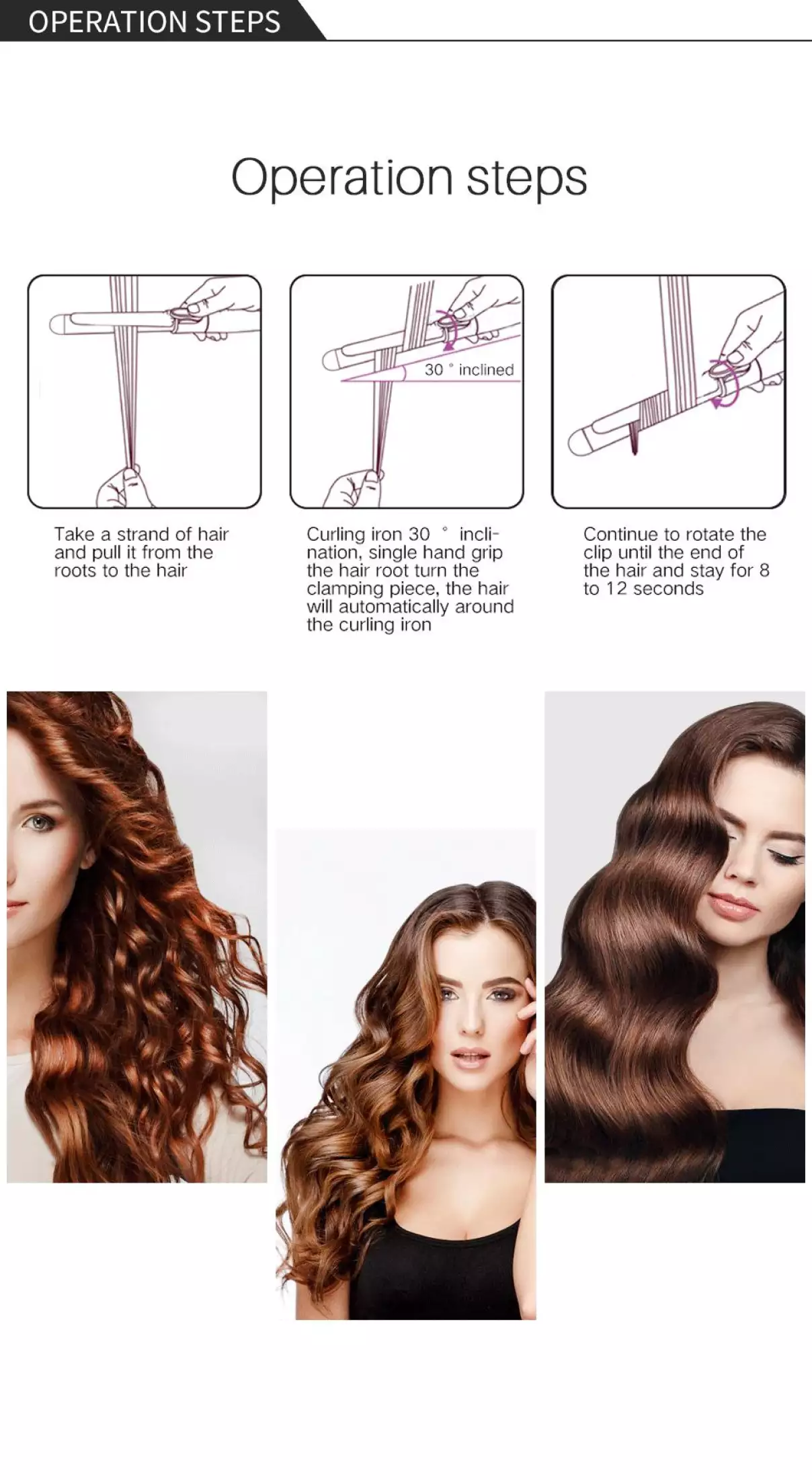 Automatic Hair Curler Wand Hair Styling Tools Magic Roller Curling Iron Rose-shaped Multi-Function