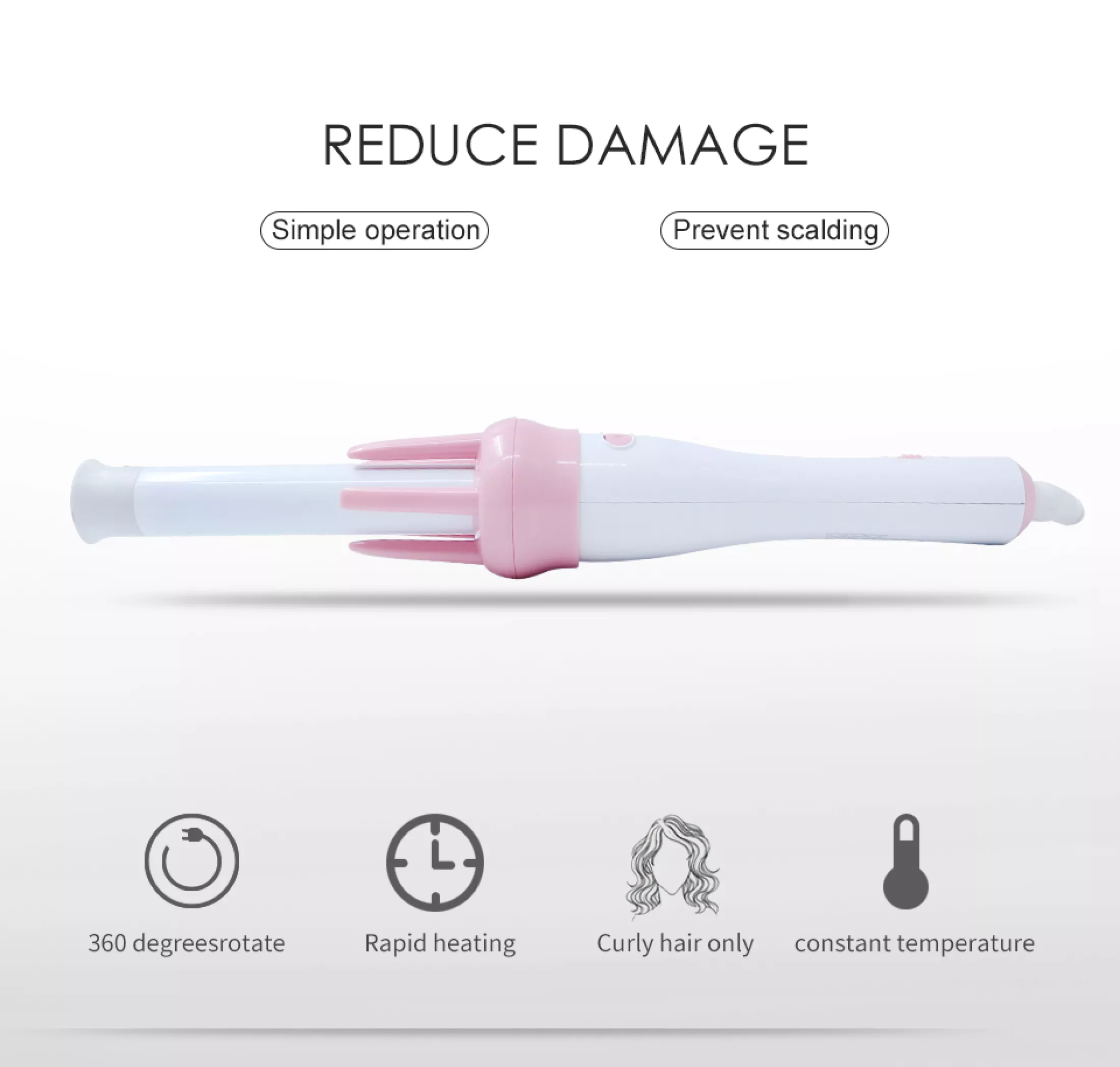 Electric Automatic Ceramic Curling Iron Hair Curler Curling Wand Magic Care Beauty Styling Tools Professional Hair Stylers