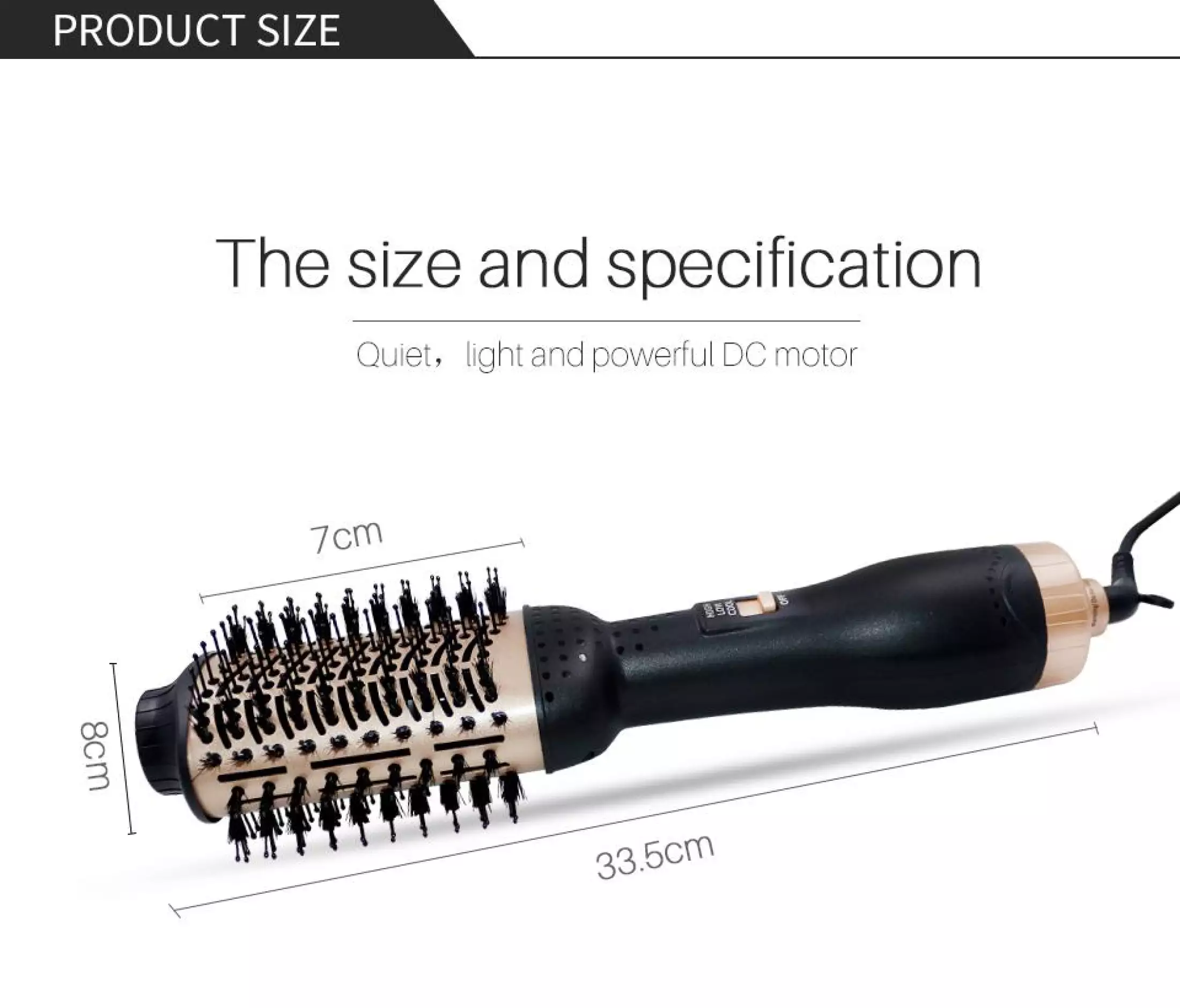 Hair Dryer Brush Blow Dryer Hair Styler Hot Air Comb One Step Hair Dryer and Volumizer 3 in 1 Blower Brush Hairdryer Hairbrush