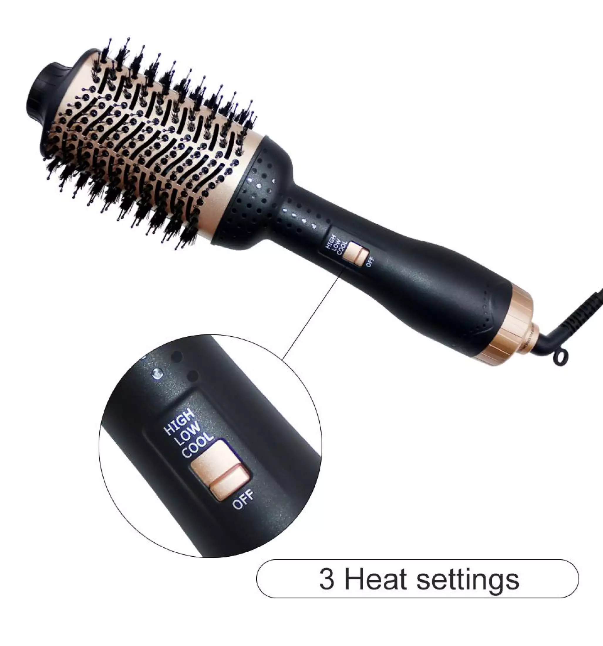 Hair Dryer Brush Blow Dryer Hair Styler Hot Air Comb One Step Hair Dryer and Volumizer 3 in 1 Blower Brush Hairdryer Hairbrush