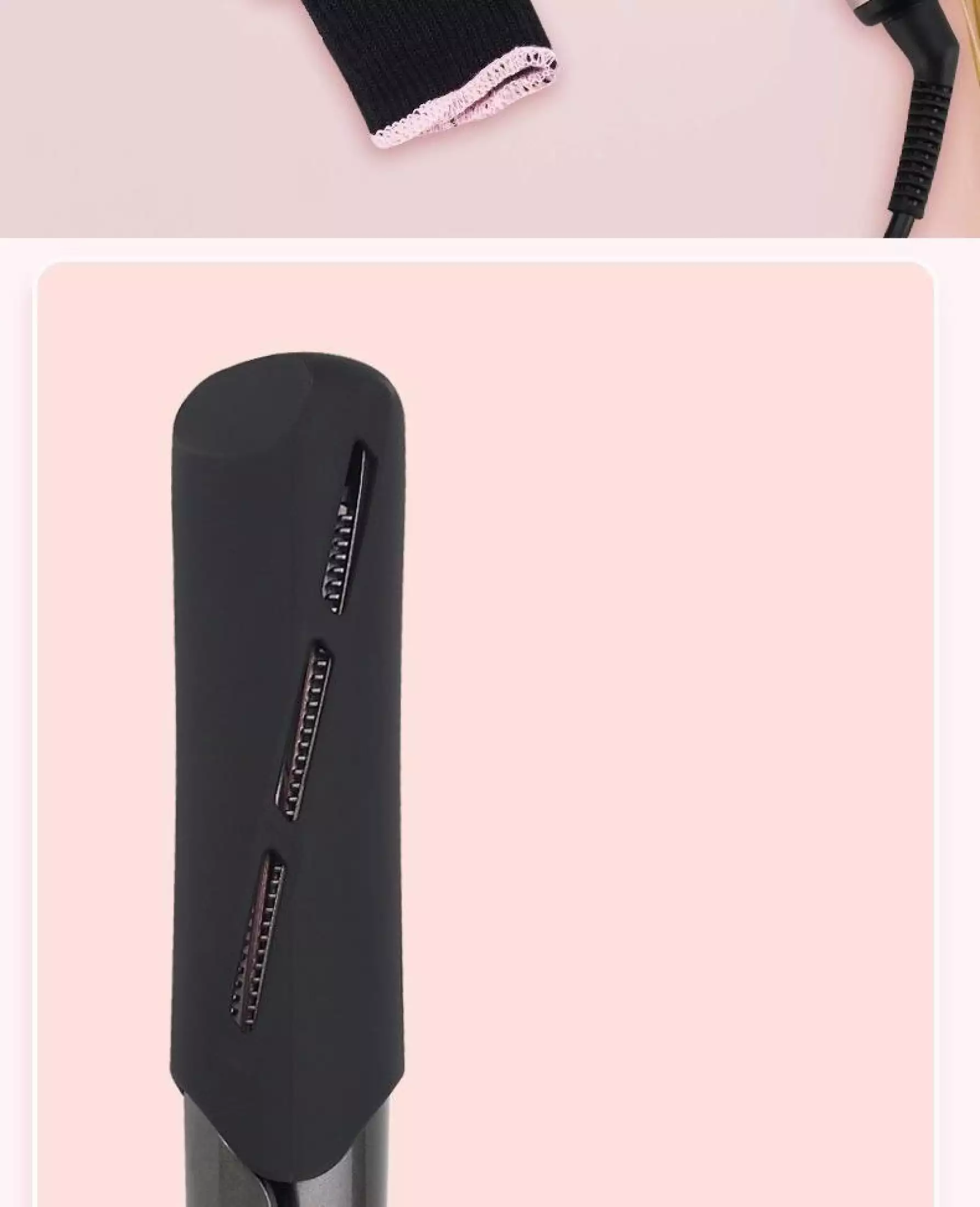 Professional 2 in 1 Hair Curler Hair Straightener Wet & Dry Flat Iron Hair Styler