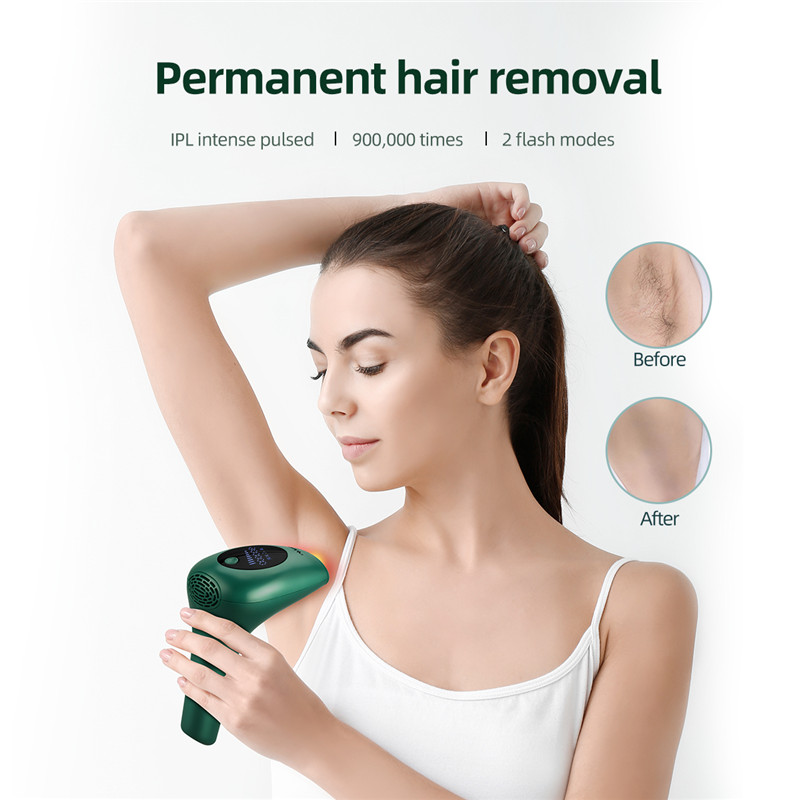 900,000 Flashes IPL Permanent Hair Removal Device with 8 Energy Levels Painless Laser Epilator for Both Men and Women Bikini Legs Armpit Arm Hair Removal Machine