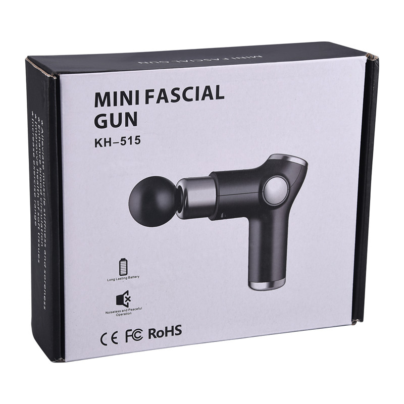 LED Display Fascia Gun Muscle Massage Gun Vibration Body Deep Tissue Percussion Muscle Massager Pain Relief USB Rechargeable for Fitness Equipment